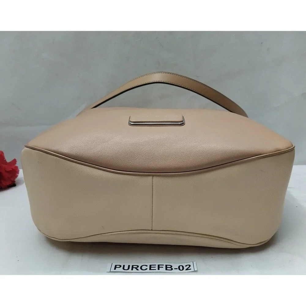 Marc By Marc Jacobs Brown and Ivory Leather Hobo Shoulder Bag